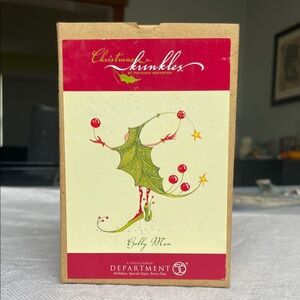 Department 56 Christmas Krinkles Holly Man Ornament - Red and Green